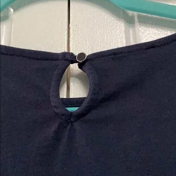 Talbot’s petites sweater navy ruffled top size Mp - Picture 5 of 8